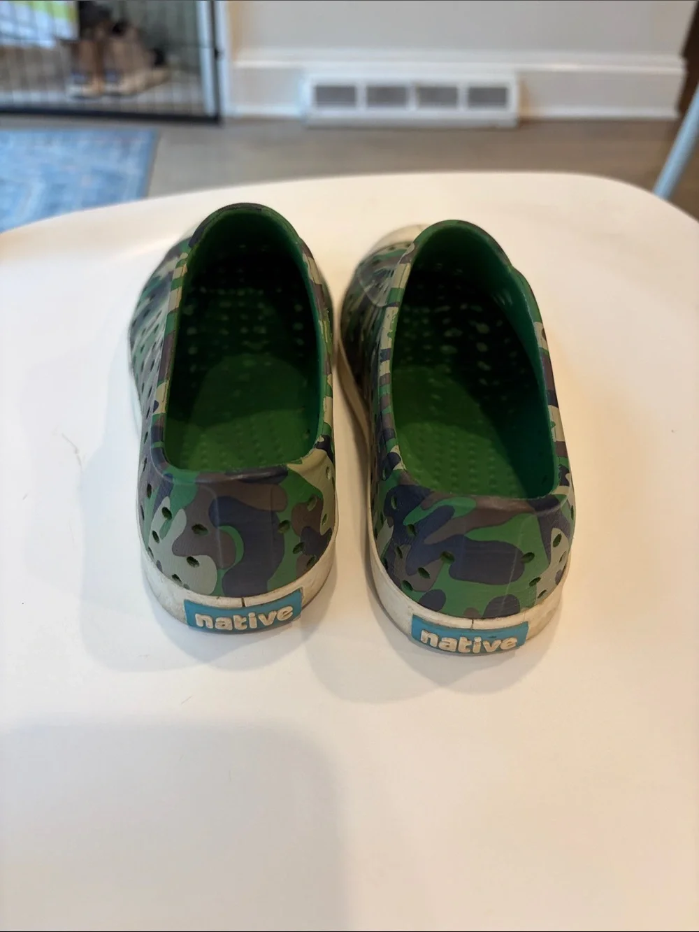 Green Camo Boys Natives Shoes